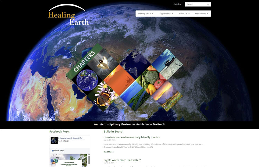 healing earth home page